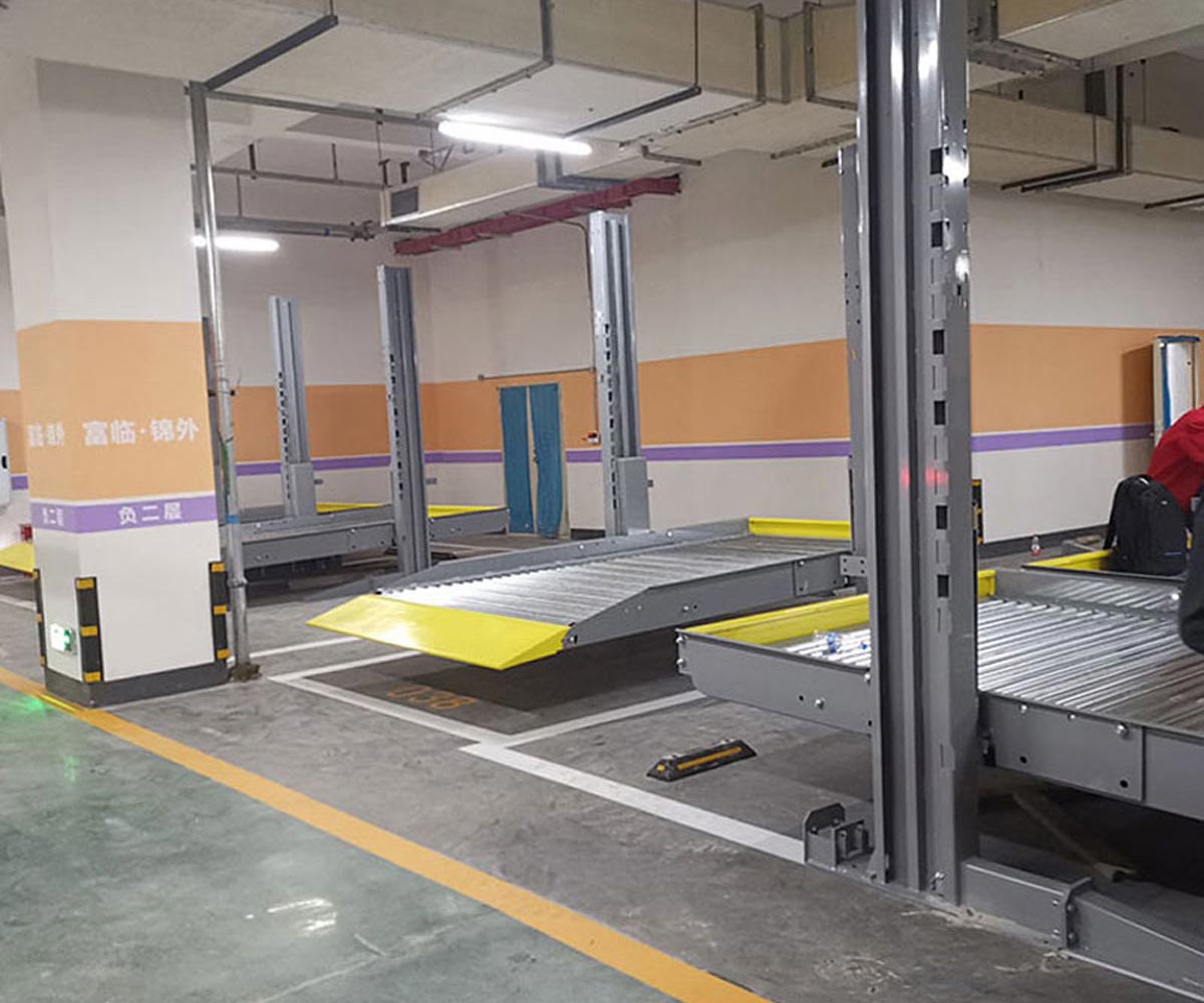 涇川二層簡(jiǎn)易升降類機(jī)械立體車庫改造