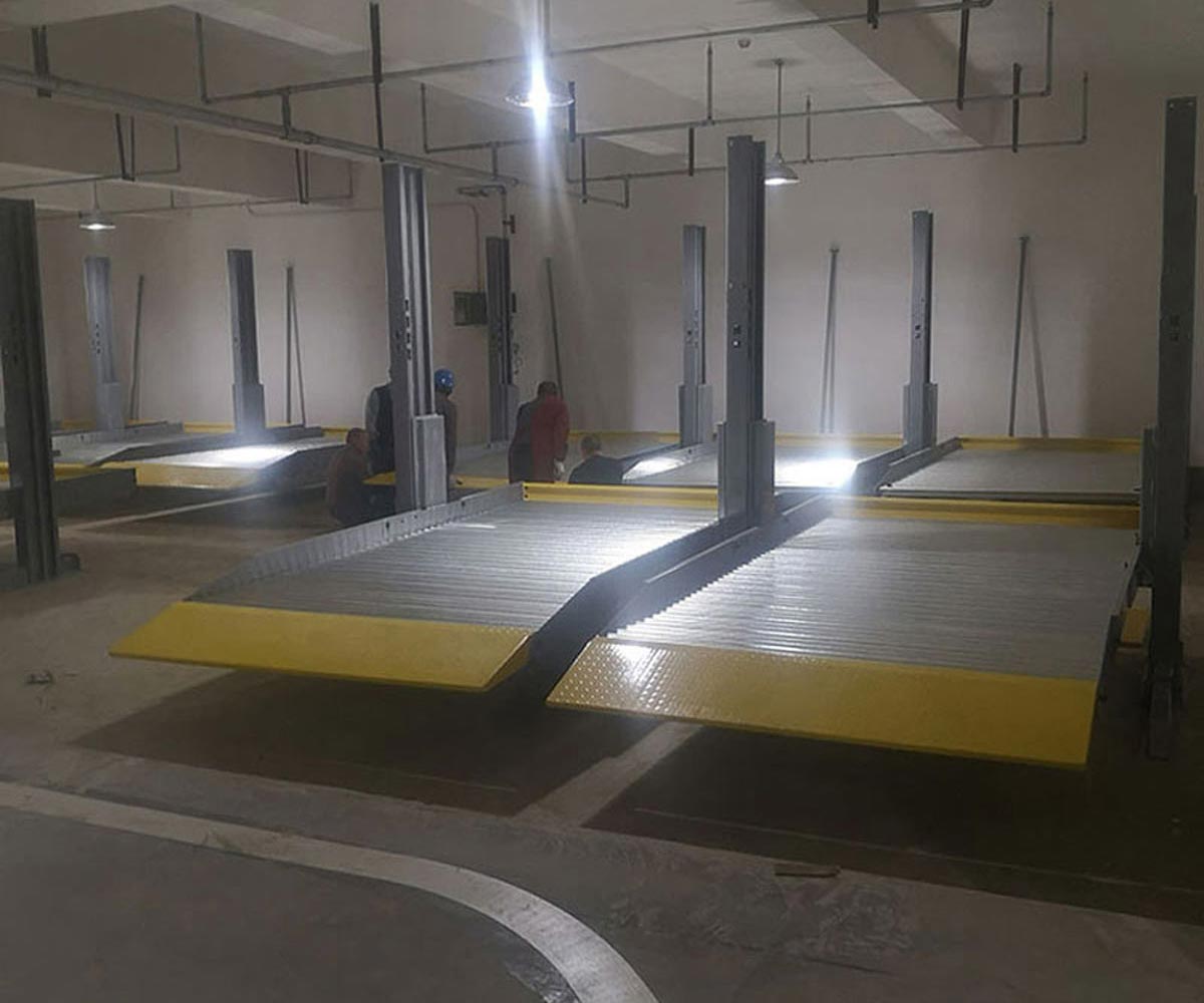 白銀二層升降橫移機(jī)械式立體車庫(kù)價(jià)格
