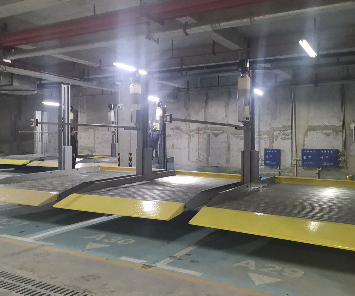 寧縣4柱機械式停車設(shè)備過驗收