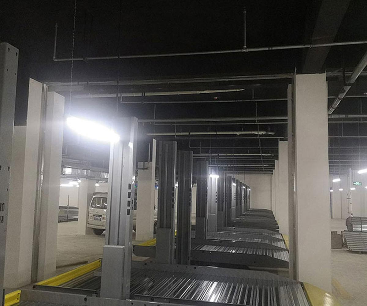 文縣升降橫移式立體車庫工作原理