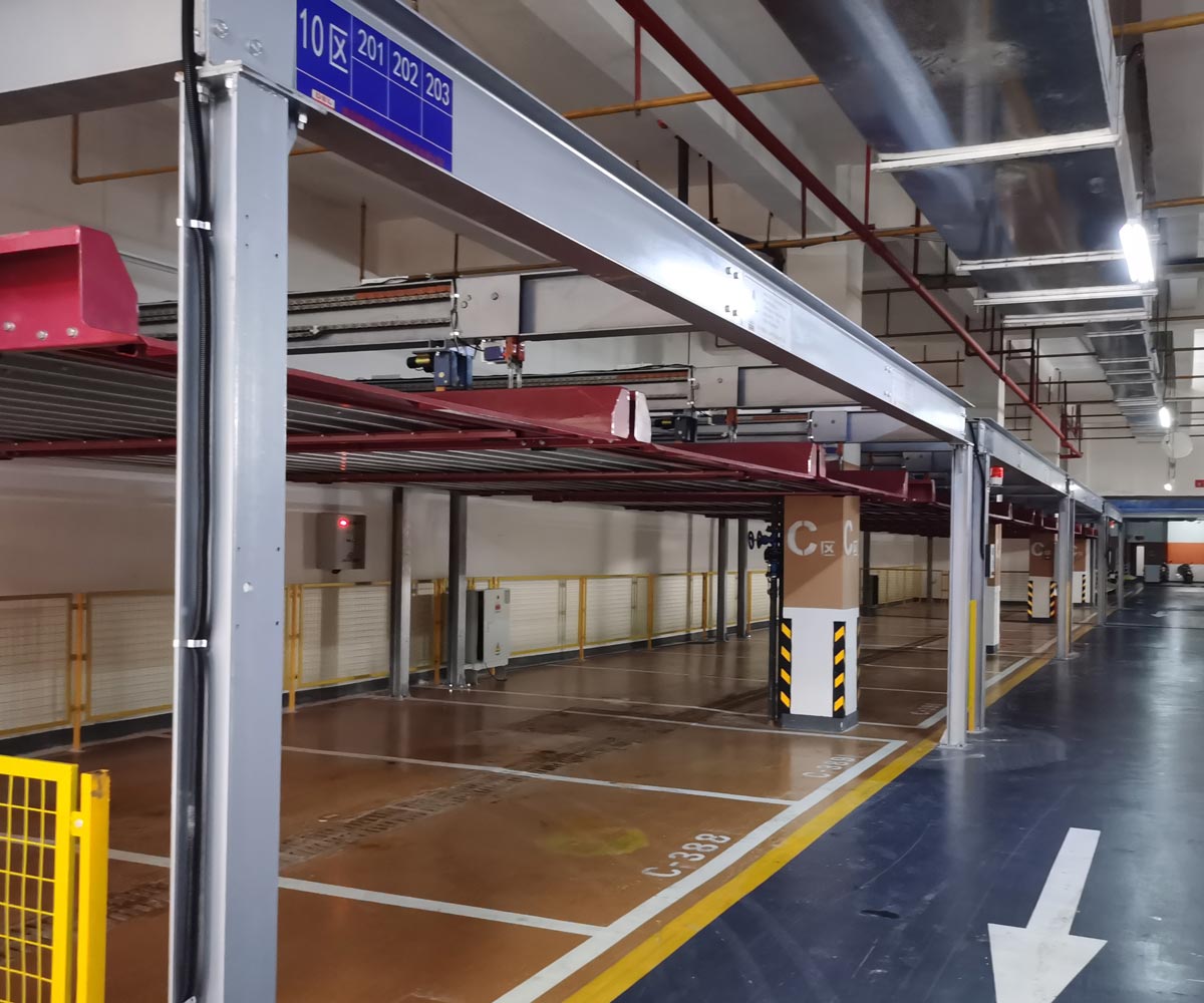 白銀四柱式立體停車庫(kù)