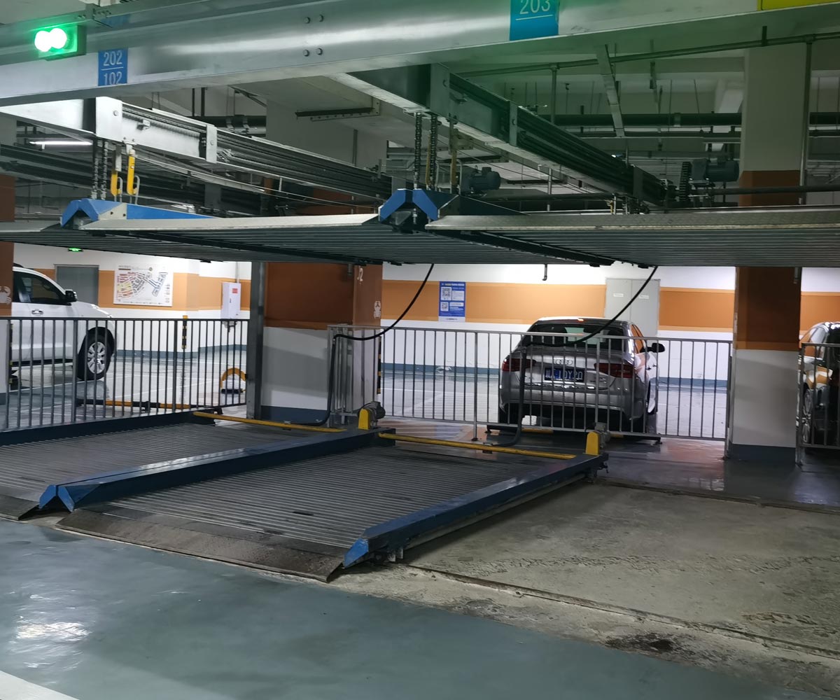 寧縣單列二層升降橫移式自動立體停車庫