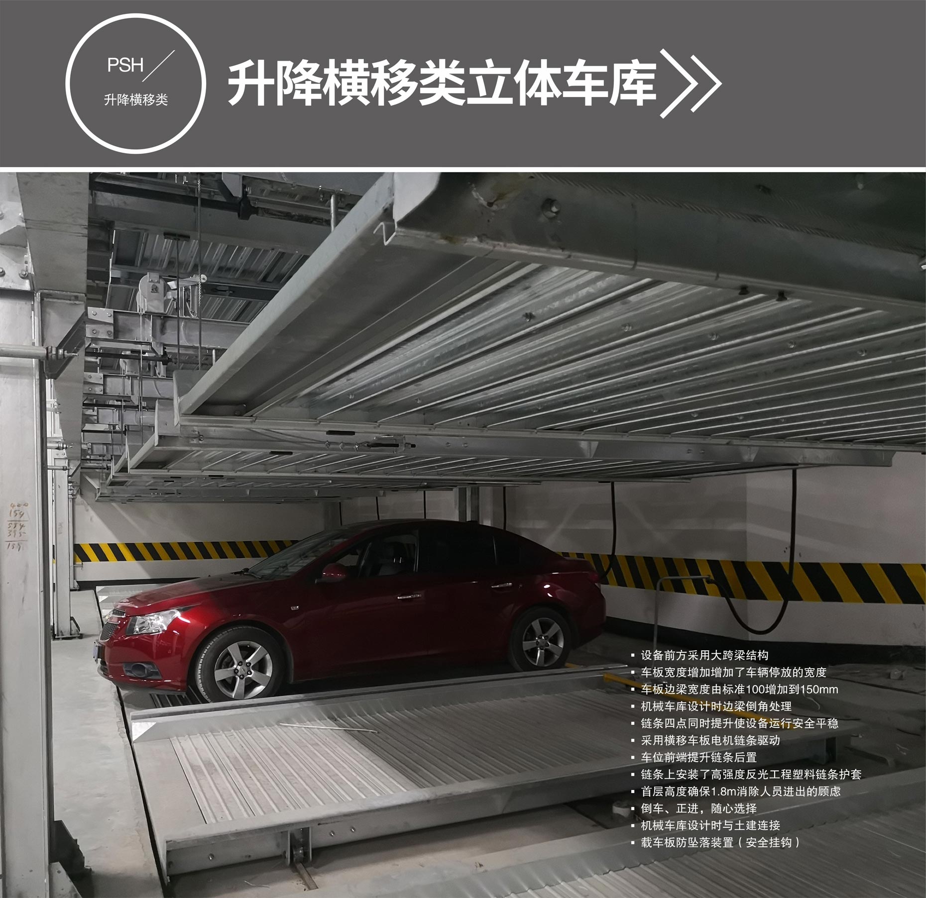 雙柱簡(jiǎn)易升降類立體停車二手升降橫移式立體車庫(kù)
